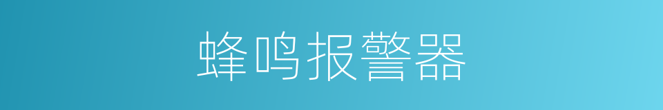 蜂鸣报警器的同义词