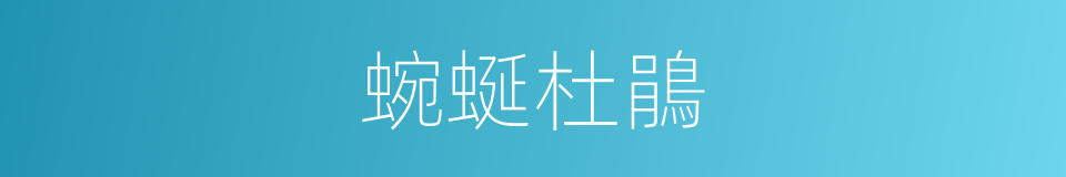 蜿蜒杜鵑的同義詞