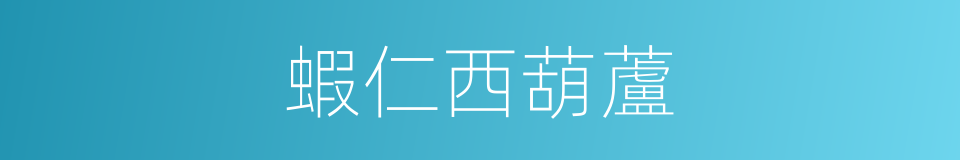 蝦仁西葫蘆的同義詞