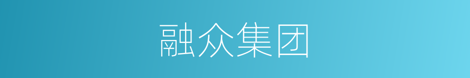 融众集团的同义词
