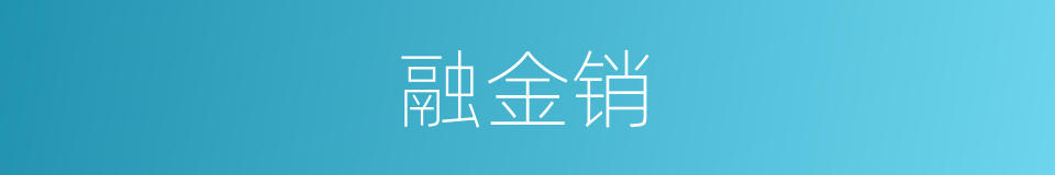 融金销的同义词
