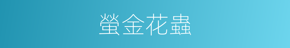 螢金花蟲的同義詞