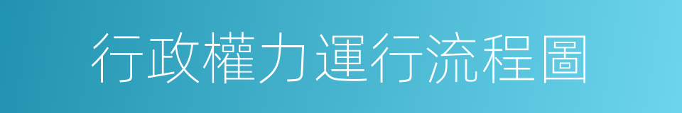 行政權力運行流程圖的同義詞