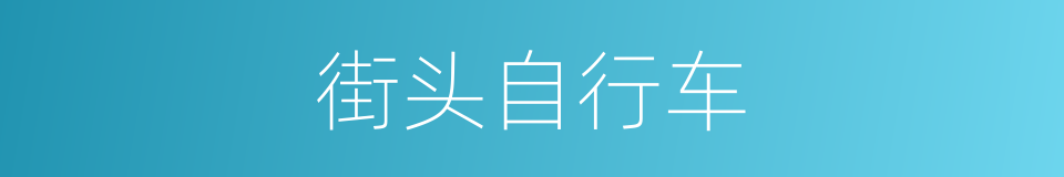 街头自行车的同义词