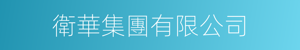 衛華集團有限公司的同義詞