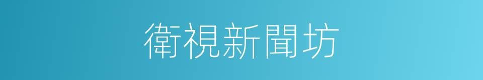 衛視新聞坊的同義詞