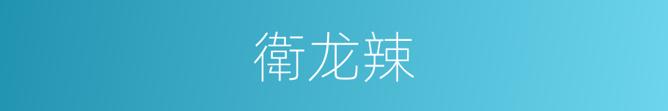 衛龙辣的同義詞