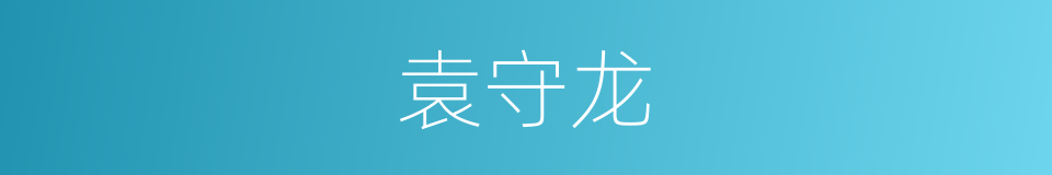 袁守龙的同义词