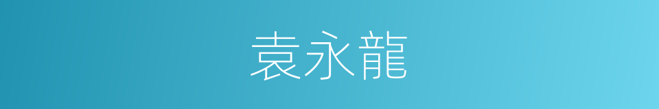 袁永龍的同義詞