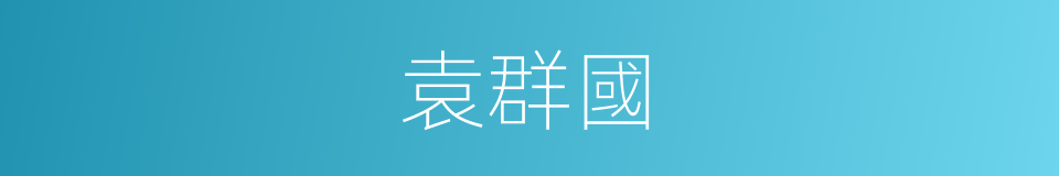 袁群國的同義詞