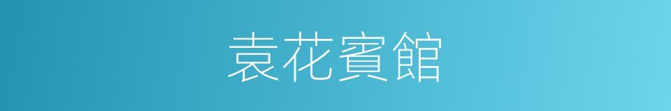 袁花賓館的同義詞