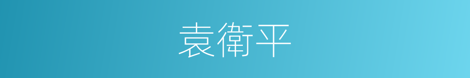 袁衛平的同義詞