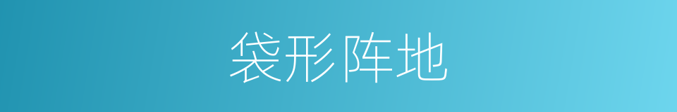 袋形阵地的同义词