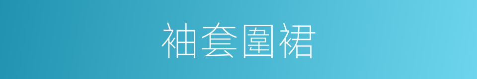 袖套圍裙的同義詞