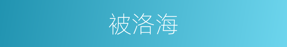 被洛海的同义词