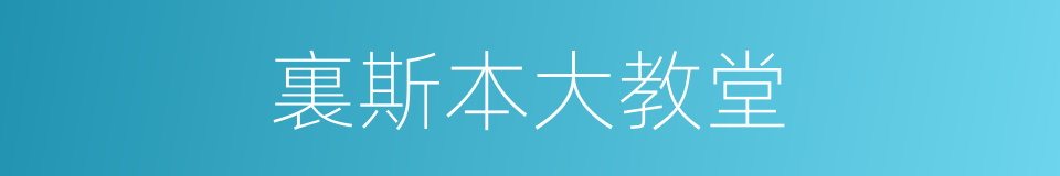 裏斯本大教堂的同義詞