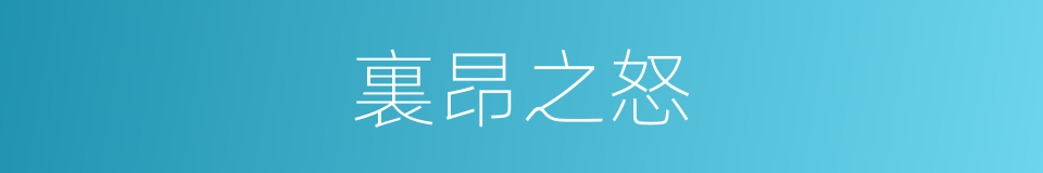 裏昂之怒的同義詞