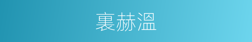 裏赫溫的同義詞