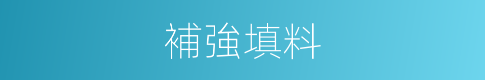 補強填料的同義詞