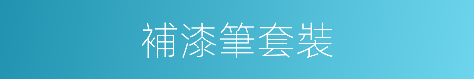 補漆筆套裝的同義詞