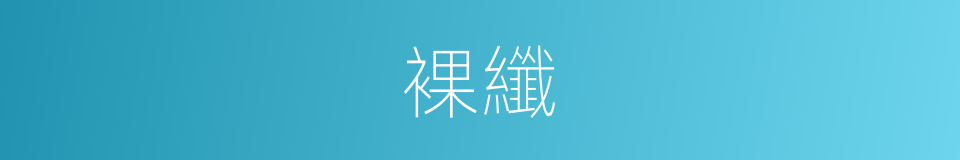 裸纖的同義詞