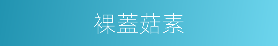 裸蓋菇素的同義詞