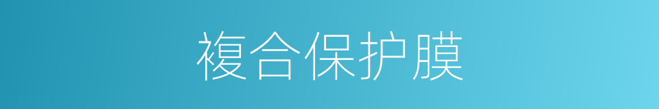 複合保护膜的同义词