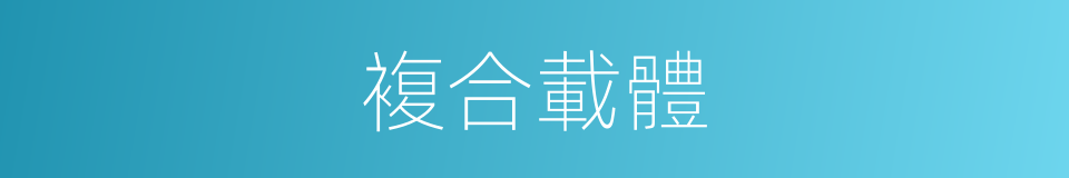 複合載體的同義詞