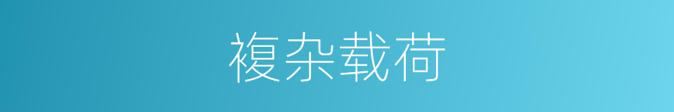 複杂载荷的同义词