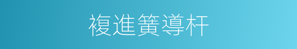 複進簧導杆的同義詞