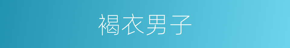 褐衣男子的同义词