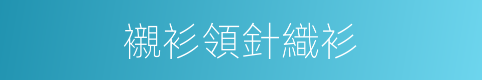 襯衫領針織衫的同義詞