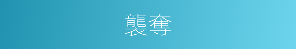 襲奪的意思