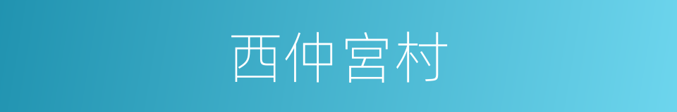 西仲宮村的同義詞
