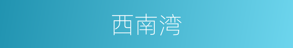 西南湾的同义词