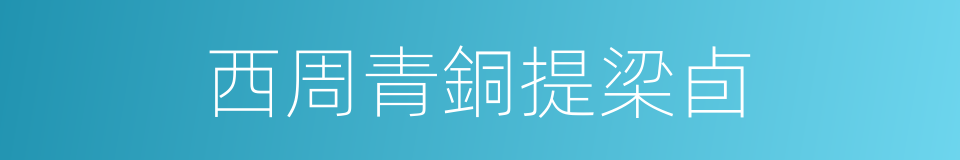 西周青銅提梁卣的同義詞
