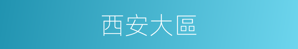 西安大區的同義詞