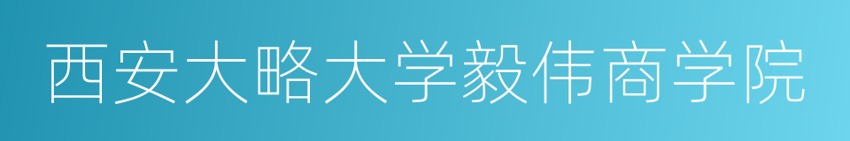 西安大略大学毅伟商学院的同义词