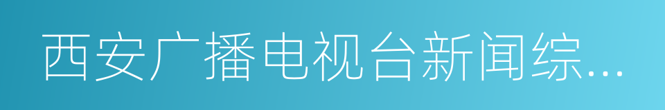 西安广播电视台新闻综合频道的同义词