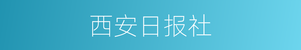 西安日报社的同义词