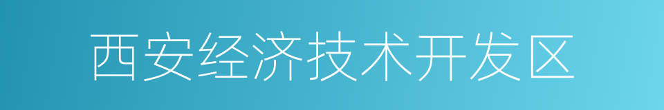 西安经济技术开发区的同义词