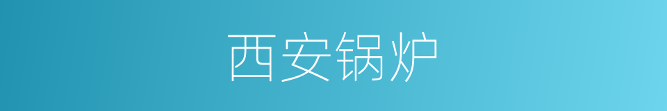 西安锅炉的同义词