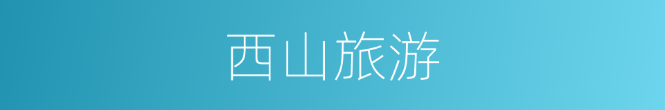西山旅游的同义词