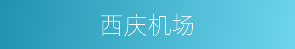 西庆机场的同义词