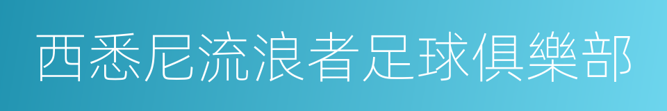 西悉尼流浪者足球俱樂部的同義詞