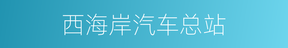 西海岸汽车总站的同义词