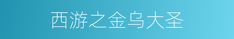 西游之金乌大圣的同义词