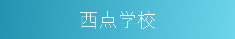 西点学校的同义词
