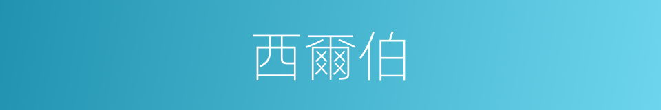 西爾伯的同義詞