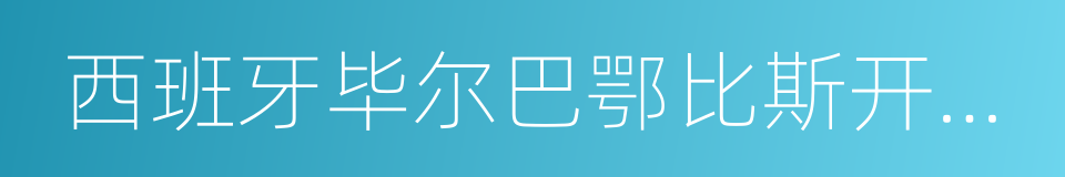 西班牙毕尔巴鄂比斯开银行的同义词